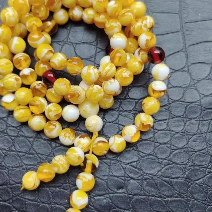 Authentic Whispers of the Ancients: 108 Mala Bracelet of Serenity