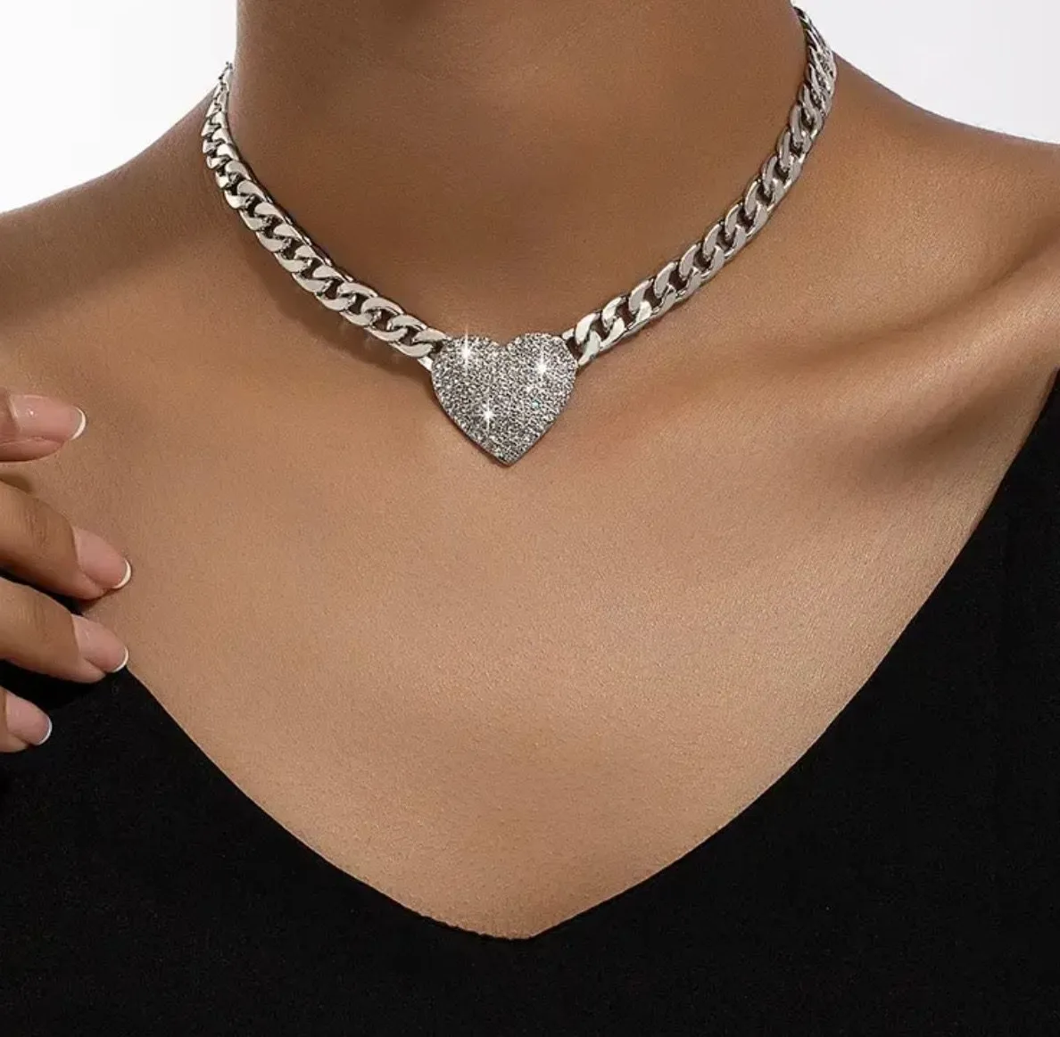 Authentic Radiant Heart of Gold Cuban Chain Talisman