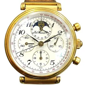 Authentic The Chronos Amulet of Edward Heuer: A Masterwork of Golden Precision