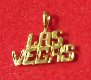 Authentic The Golden Mirage: 14kt Gold Plated Las Vegas Charm Pendant