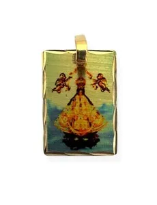 Authentic Radiant Grace: Our Lady of San Juan de los Lagos Gold-Plated Devotional Pendant