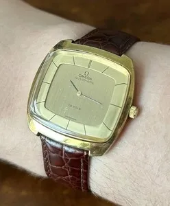 Authentic The Celestial Chronos: Omega De Ville Gold-Plated Timekeeper