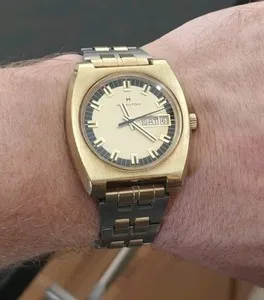 Authentic Embracing the Tides of Time: 1972 Hamilton Ocean Date Timepiece