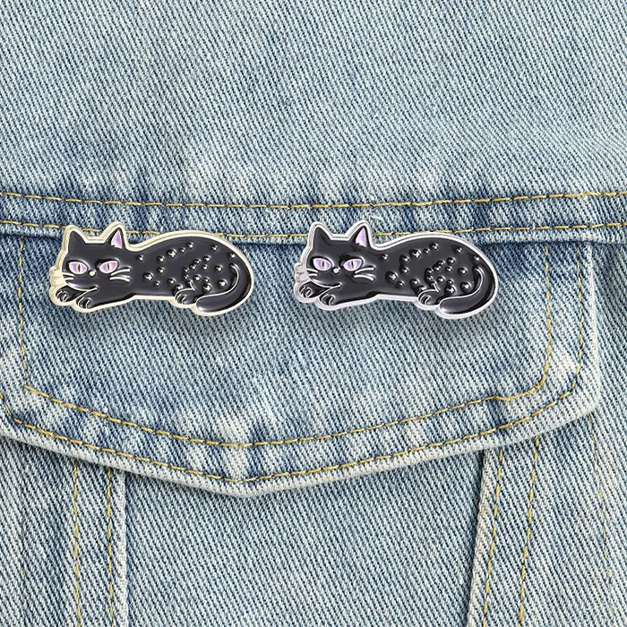 Authentic Moonlit Guardians of the Night: Crescent Moon Star Brooches