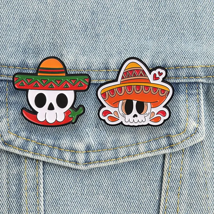 Authentic Calavera de la Eternidad: Day of the Dead Sombrero Skull Talisman