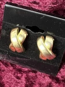 Authentic Celestial Radiance: Vintage Gold‑Plated Earrings