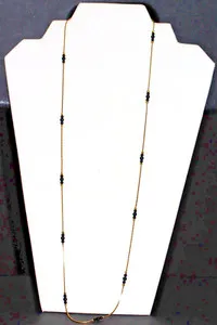 Authentic The Constellation of Shadows: 30-Inch Gold-Plated and Obsidian Bead Talisman