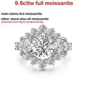 Authentic Radiant Serenity: D Color Moissanite's Gentle Glow Illuminates the Path to Eternal Devotion