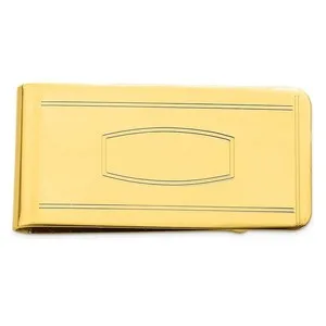 Authentic Celestial Ledger Keeper: Gold‑Plated Money Clip of Abundant Harmony