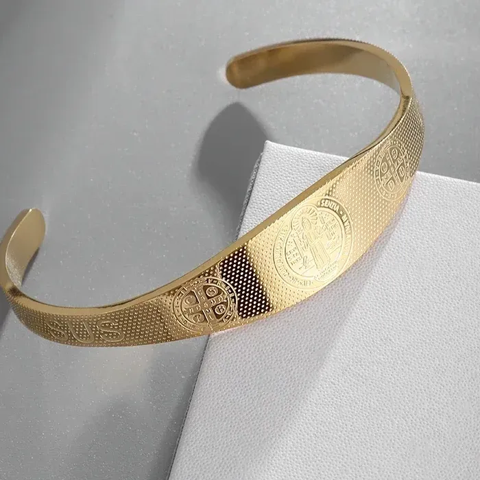 Authentic The San Benito Cross Cuff A Sacred Shield Of Faith And Enduring Devotion