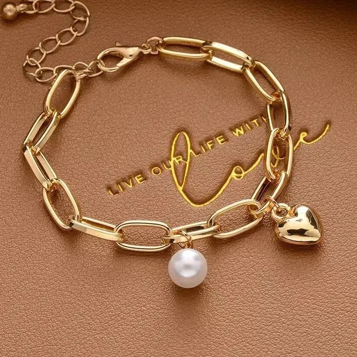 Authentic Golden Cross‑Chain Bracelet of Sacred Unity