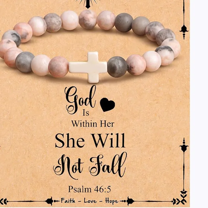 Authentic The Sacred Path: Imperial Stone Cross Guardian Bracelet