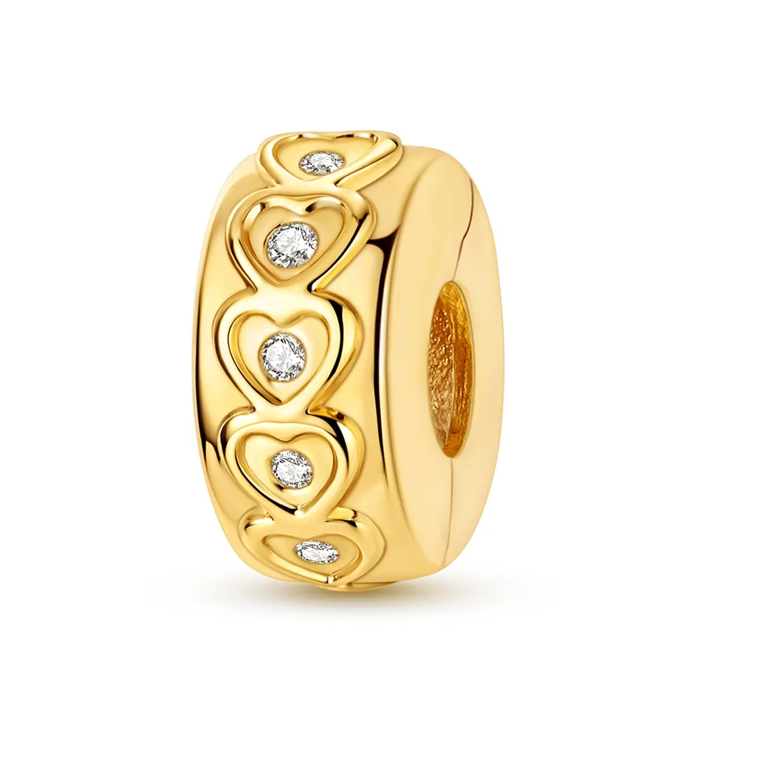 Authentic The Golden Hollow Heart of Eternal Affection Charm