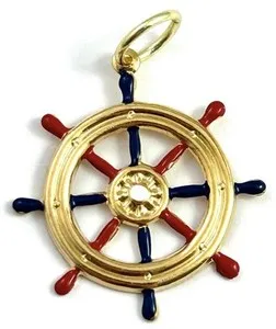 Authentic Navigating Life's Turbulence with the Compassionate Ship Wheel Pendant
