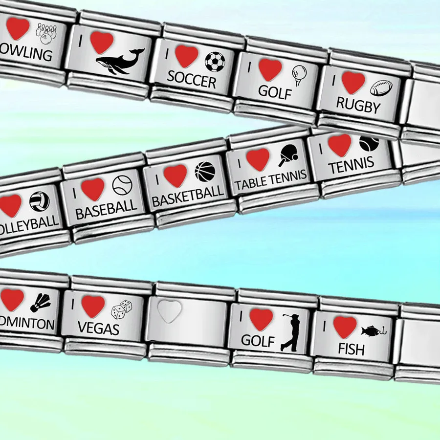 Authentic Red Heart Resonance: Italian Laser‑Crafted 9-mm Charm Link for Love & Sport Spirits