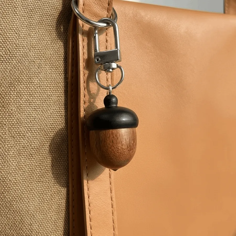 Authentic Enchanted Acorn Whisper Keychain – Tiny Vessel of Growth