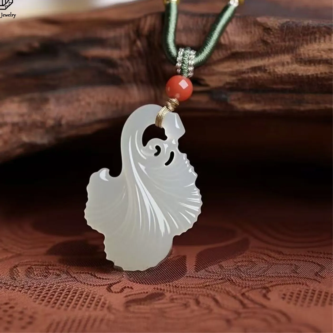 Authentic The Ginkgo of Eternal Fates: A Sacred Hetian Jade Talisman