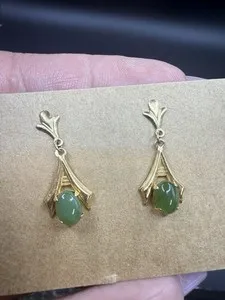 Authentic Ethereal Jade Harmony Dangle Earrings
