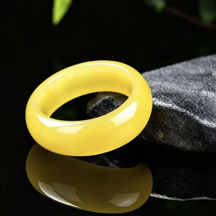 Authentic Sunstone Radiance: Golden Jadeite Amulet of Vitality