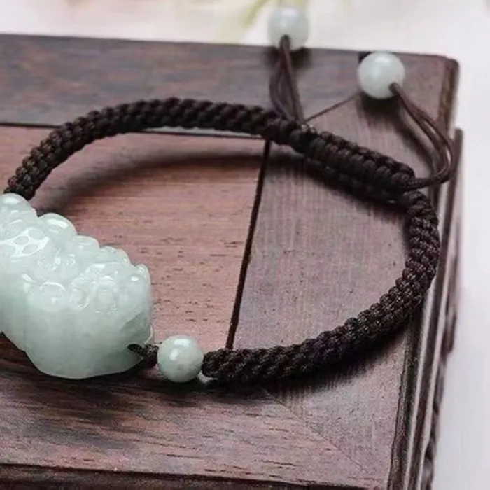 Authentic The Guardian of Prosperity: Sacred Jadeite Pixiu Talisman