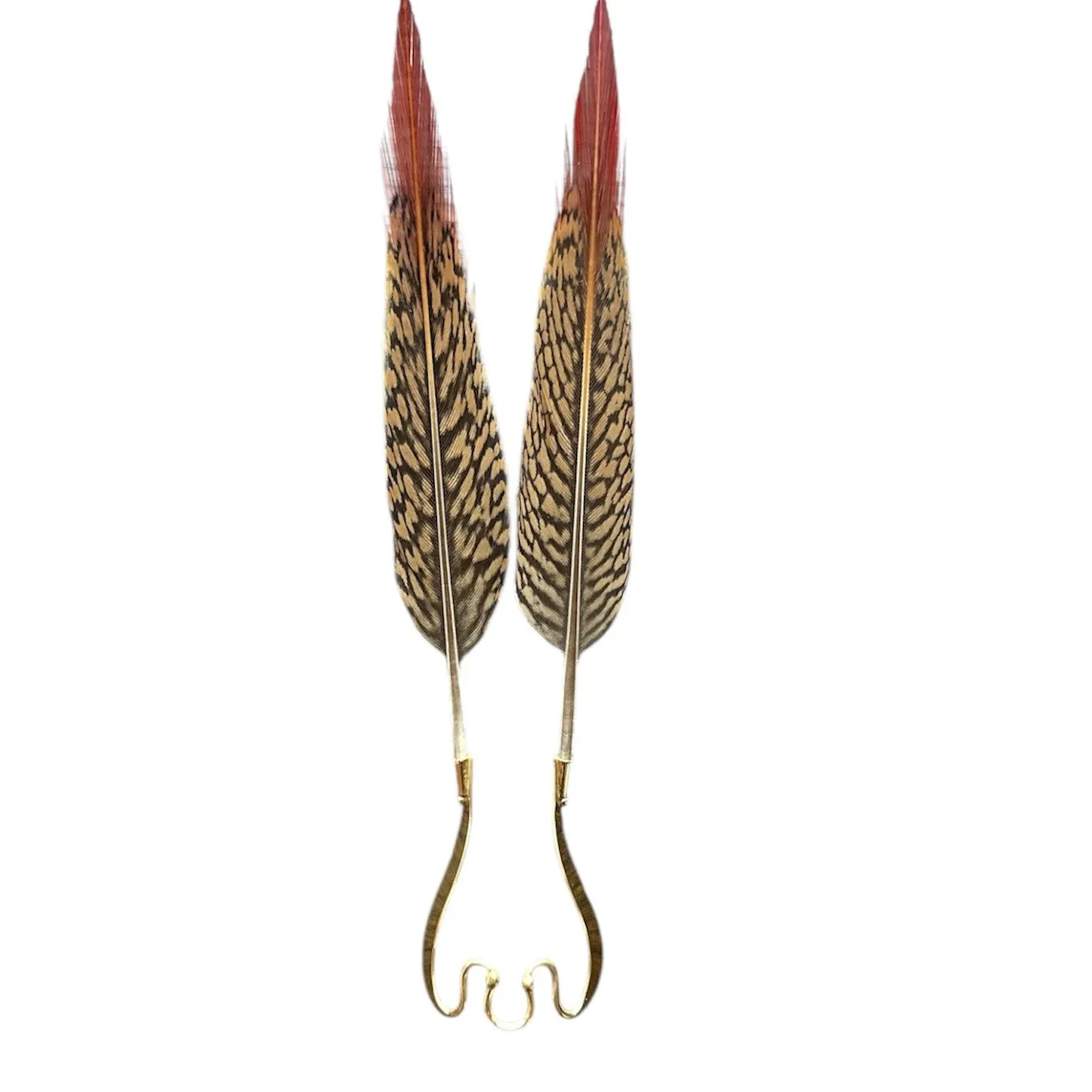 Authentic The Golden Pheasant Feather Vertical Nose Cuff