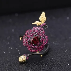 Authentic Blooming Protection: Garnet's Fiery Heart