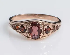 Authentic The Crimson Flame Rose Gold Band: A Talisman of Passion and Devotion