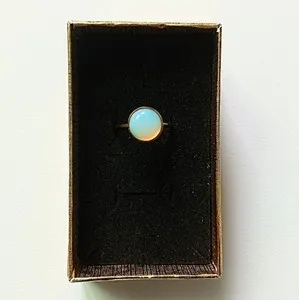 Authentic Moonlit Dreams: Opalite Ring of Celestial Protection