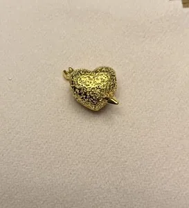 Authentic 100% Authentic PANDORA 14k Gold Plated Cupid's Arrow Heart Charm 763666C00