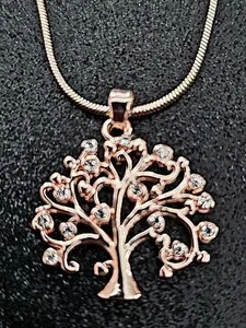 Authentic The Ethereal Tree of Life: A Rose Gold Conduit of Vitality