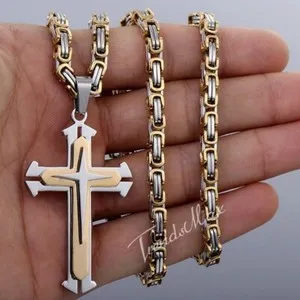 Authentic Byzantine Cross of Protection - Shielding Light in Gold