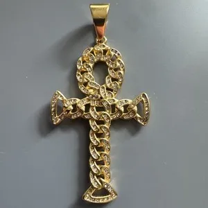 Authentic The Golden Key of Eternity: Twisted Ankh Pendant