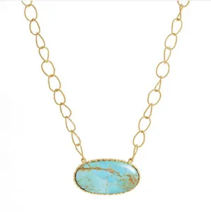 Authentic The Azure Horizon Amulet in 18K Radiant Gold
