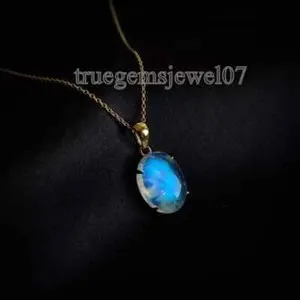 Authentic Celestial Luminescence Pendant in Gold-Plated Sterling Silver