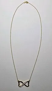 Authentic Eternal Heart Entwined: 925 Sterling Silver Infinity Necklace