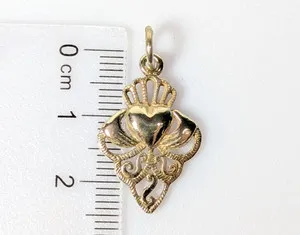 Authentic The Eternal Bond: Gold-Plated Sterling Silver Claddagh Pendant