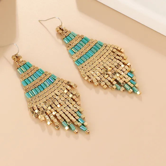 Authentic Whispering Wings of Protection: Golden Tassel Earrings