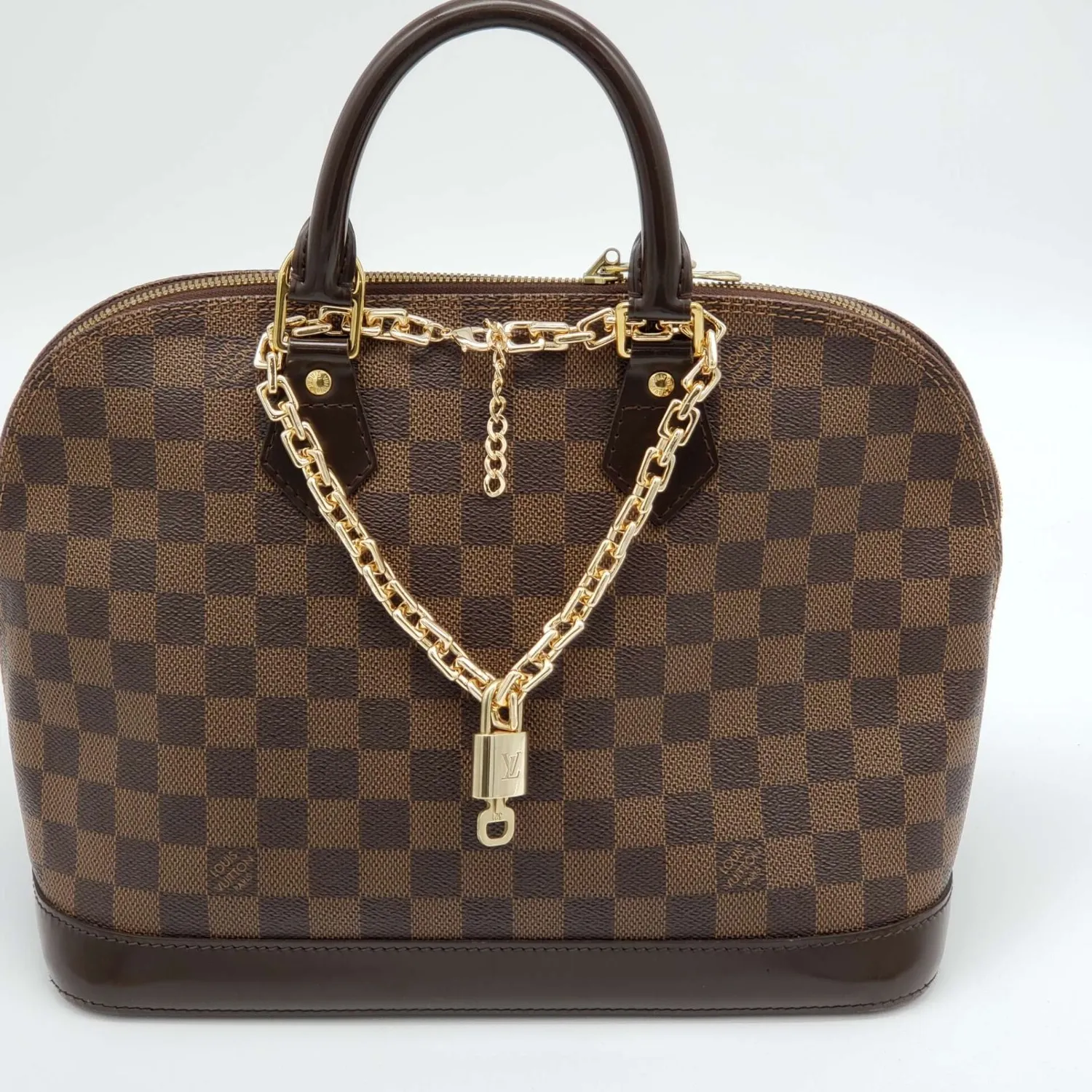 Authentic Authentic Louis Vuitton Lock & Key with Unbranded Gold Plated Chain Necklace #3