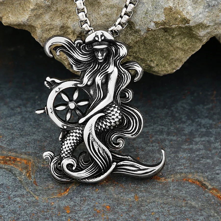 Authentic Siren's Voyage Talisman The Mermaid & Compass Amulet