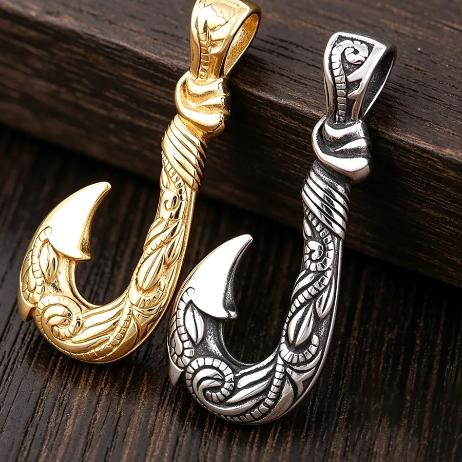 Authentic Hooked to the Ocean's Bounty: An Anchor of Protection and Abundance