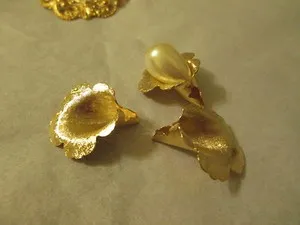 Authentic Golden Tulip Chalices: Vintage Sacred Adornment