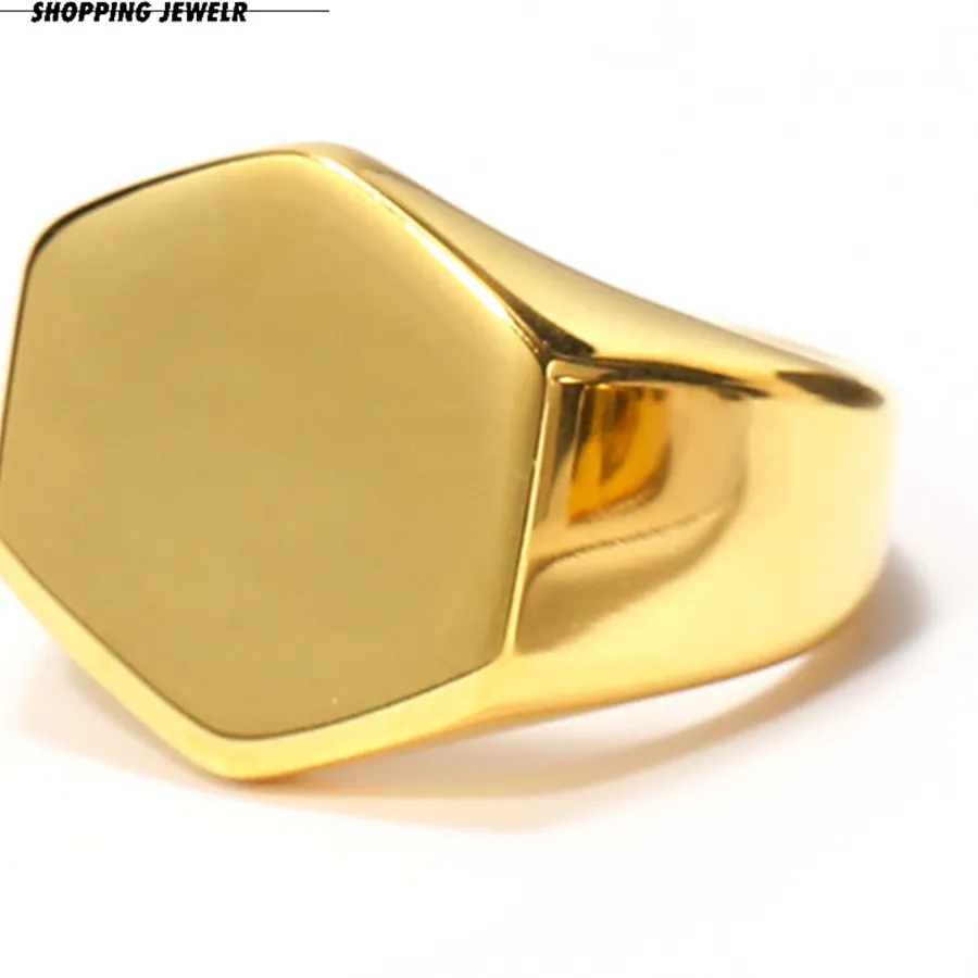 Authentic Sacred Hexagon Seal: Golden Guardian Ring of Protection and Inner Strength