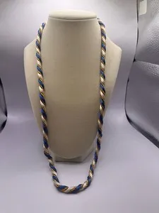 Authentic Celestial Azure & Gilded Cord Talismanic Chain
