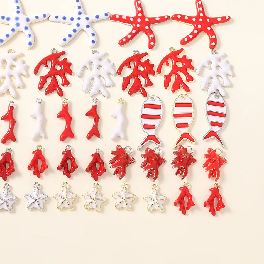 Authentic Tears of the Abyssal Depths: Enamelled Marine Talisman Set