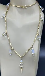 Authentic Celestial Aurora Opalite Pendulum Talisman Necklace
