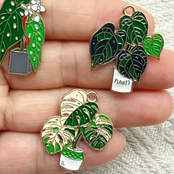 Authentic Verdant Blossom Pot Plant Charms Set of Ten