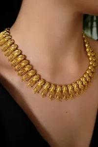 Authentic Whispers of the Ancients: Elegant Fringe Choker