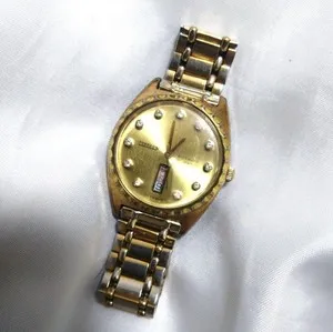Authentic The Celestial Chronos: Gold-Plated Automatic Timekeeper with Diamond Accents