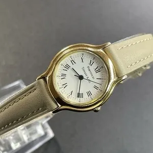 Authentic The Eternal Circle: Tiffany Classic Round Double Name Gold Plated Quartz Timepiece