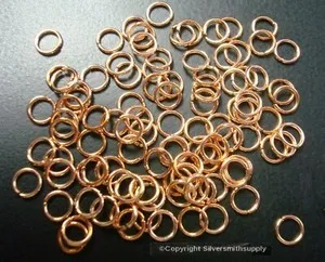 Authentic Radiant Rose Gold Jump Rings - 6mm Sacred Circles of Connection